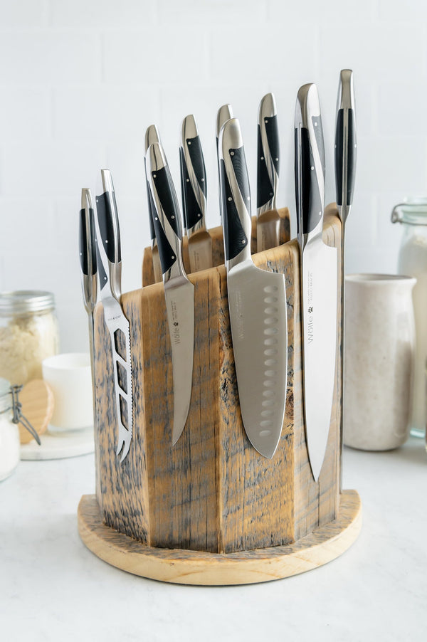 Wölfe 7 PC Cutlery Set with Custom Block and Sharpener