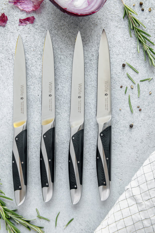 Wölfe 4 Pc Steak Knife Set